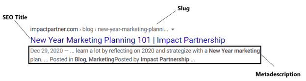 Different SEO terms