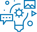 radio lightbulb icon for Impact Partnership