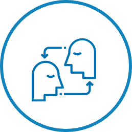 Conversation icon for humility core value