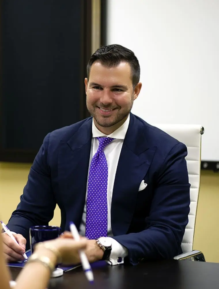 One of our financial advisors working with a client