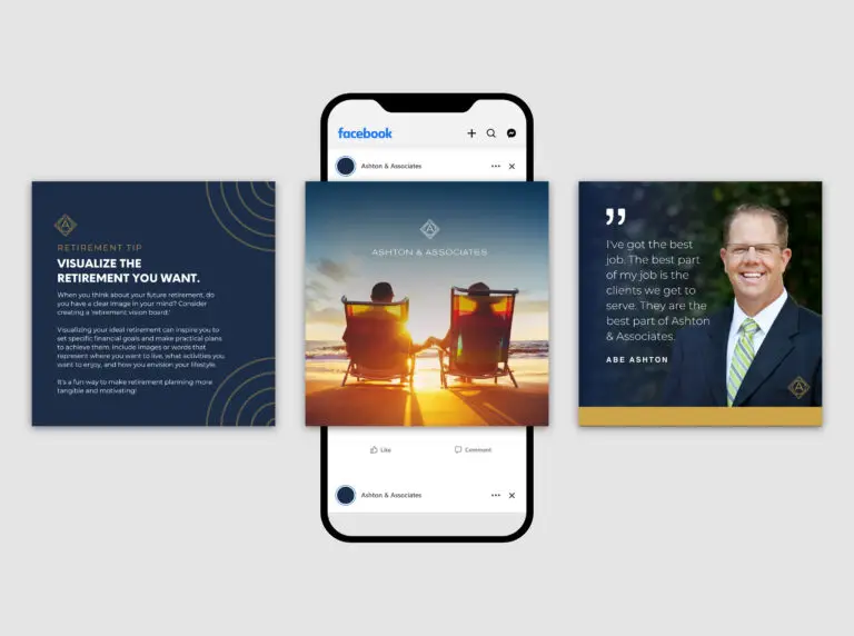 Financial advisor social media management for Facebook