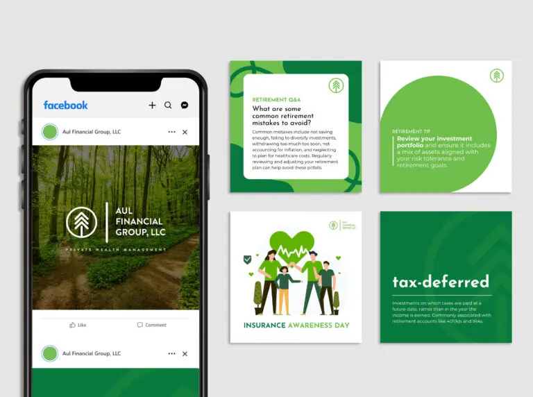 Financial advisor social media management for Facebook